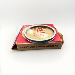 Vintage Leitz Wetzlar Leica UV Filter E39 39mm Germany w/ Box 13206  USA